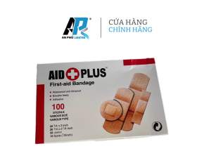 [ Combo 5 Hộp ] Băng Cá Nhân AID PLUS - Không Thấm Nước - 500 Miếng