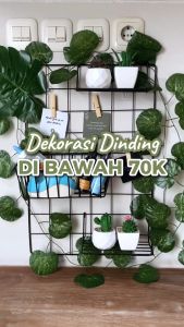 GUNINCO HIJANG: Rak Gantung Keranjang Besi Hiasan Dinding Wall Grid Murah