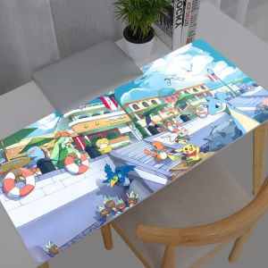 Bandai | Anime Gaming Speed Mouse Pad Gamer Pokemon Pikachu Anime Durable New Large Mouse Mat Keyboard Mousepad Computer Desk Mat