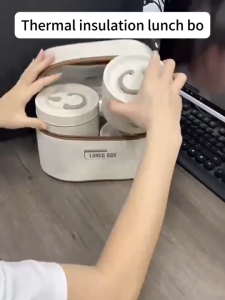 IQONICA Stainless Steel Lunch Box Set with Insulated Carry Bag Leak-Proof Bento Food Container for Work/Sc