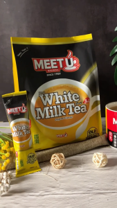 MEET U White Milk Tea 3 in 1 | Teh Putih Susu 3 dalam 1 Teh Segera Pracampur (12s x 38g) HALAL
