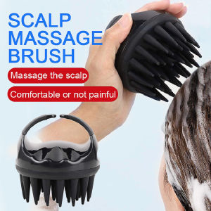Hair Scalp Massager Shampoo Brush Soft Silicone Hair Scalp Massager Brush for Manicure Long Nails