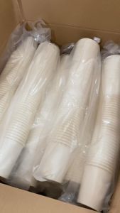 Giá sỉ thùng 1000 Ly/cốc giấy 230gsm cao cấp 195ml - 6.5oz màu trắng màu nâu kraft ly cốc giấy văn phòng chịu nhiệt