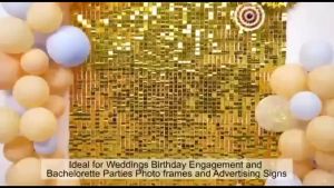 Shimmer Wall Backdrop Sequin Iridescent Panels For Birthday Wedding Party Baby Shower Background 30x30cm Party Supplies