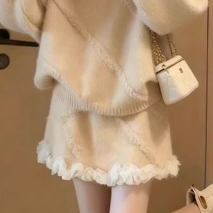XUECAIQI | Atmospheric Feeling Red Two-Piece Outfit