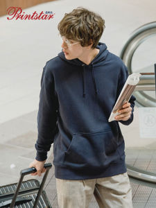Printstar | Japanese Style Pure Cotton Hooded Sweatshirt