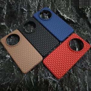 Kevlar Pattern Phone Case Full Cover Protection Ultra Thin Matte Anti Slip Creative High End PC Hard Shell for Huawei Mate70 pro plus