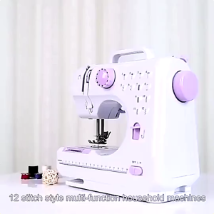 Portable Sewing Machine Double Speeds Small Sewing Machine 12 Built-In Stitches Mending Machine