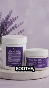 Massage Balm Lavender (Colorless) 1KG & 300grams - FDA Approved