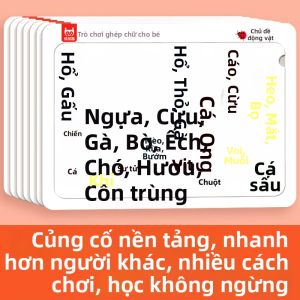 XIAOSHUGUOGUO | Đồ Chơi Giáo Dục Học Ký Tự Trung Quốc Bằng Bảng Chữ Cái Pinyin