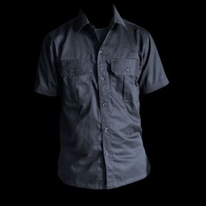 Workshirt Hitam American Drill Gaya Kerja Pria yang Elegan dan Keren!