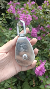 Ròng Rọc Số 50 Inox 304 Chống Gỉ Kích Thước 13cm x 5cm Bền Bỉ 250kg Hỗ Trợ Di Chuyển Cửa Lùa Dây Thừng Dây Phơi