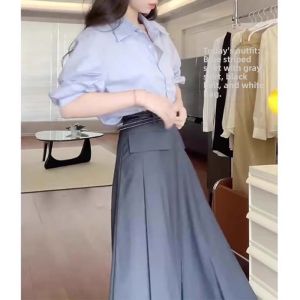 Fashion New Design Shirt and Skirt Set