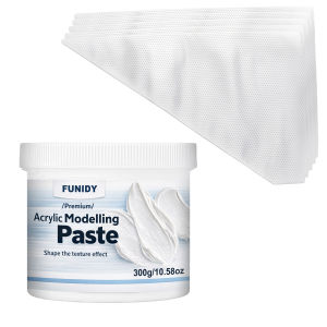 300G 3D Modeling Paste White Acrylic Medium Thick Coating Fast Drying Non-Cracking Odorless & Safe for Artists