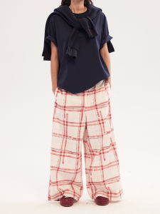 Quần Ống Rộng Cạp Thấp Dáng Rộng Mùa Hè Cho Nam Nữ Quần Ống Rộng Phong Cách Retro Quần Thường Ngày Chất Liệu Polyester