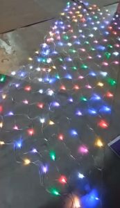 2M X 3M 192L LED Net Light Christmas Net Lights Outdoor Decoration Fairy Curtain Lights Weatherproof (Multi Colour)