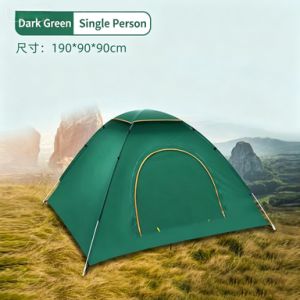 Portable Instant Camping Tent For 2-3 People Fully Automatic Quick Setup Thickened Waterproof Tent With Carrying Bag For Hiking