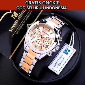 (COD) Jam Tangan Wanita Terbaru Original Anti Air Seven Minute Analog Quartz Fashion Womens Watches