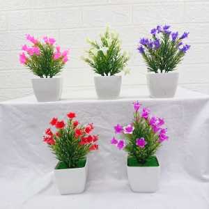 Unico PBP10 Tanaman Hias Pot Bunga Plastik Buatan Vas Lily Sakura Artificial Flower Ornamen Hiasan Dekorasi Ruangan Rumah Indah Outdoor Indoor COD