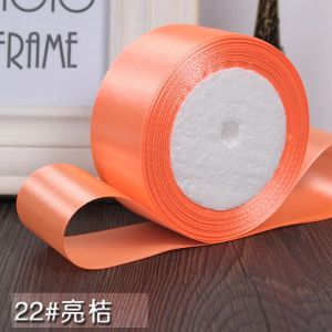 25yards 40mm1-1/2" ribbons for cake Gift Decoration stain ribbions for DIY garment sewing fabric collage gift wrap ribbon 22 M