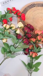 Bunga Peony Telur Artificial Tangkai Panjang/Bunga Hias/Bunga Dekorasi/Bunga Mawar Telur (NK-142)