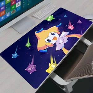 Bandai | Mouse Pad Kawaii Pokemon Jirachi Office PC Gamer Cabinet Mousepad Anime Non-slip Rubber Keyboard Rug Laptop Gaming Desk Mat
