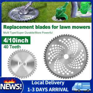 4/10 x 40T Grass Trimmer Carbide Tip Circular Blade Lawn Mower Mata Mesin Pemotong Rumput Metal Blades Grass rumput cutter