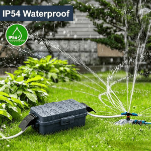 IP54 Waterproof Outdoor Electrical Box - Small Extension Cord Cover Weatherproof Connection Box Protect Power StripTimer Outlet