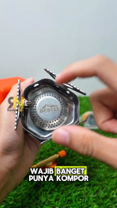 Kompor Ultralight Versi 2 Camping Stove Portable Hiking Kompor Lipat Anti Angin Wind Cover Kompor Gas Untuk Outdoor - Lazada
