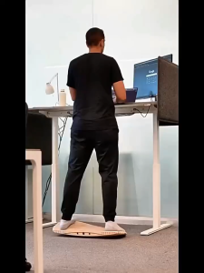 Solid Wood Calf Stretcher and Foot Rocker Plank & Balance Board Calf Raise Leg Stretcher for Plantar Fasciitis Achilles Tendonitis Tight Calves