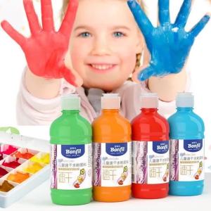 ด่วนแห้งชุด Gouache เม็ดสี500มิลลิลิตรความจุขนาดใหญ่กดขวดโรงเรียนเด็กมือวาดกราฟฟิตีสีอุปกรณ์ศิลปะ