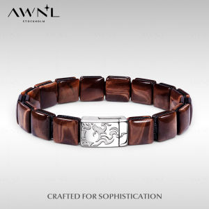Red Tigers Eye 925 Silver Zen Charm Bracelet