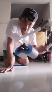 Elbow Support Fitness Abdominal Wheel ล้อเด้งอัตโนมัติ Abdominal Wheel สำหรับผู้ชายและผู้หญิง