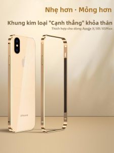 Ốp Lưng iPhone XS Max Bằng Kim Loại Siêu Mỏng OKVVDAN Dành Cho Nam Và Nữ Chống Sốc Bảo Vệ Toàn Diện Màu Vàng Đơn Giản Phong Cách Mới