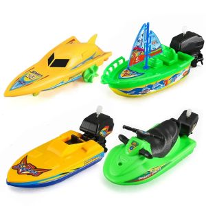 Wind-Up Speed Boat Bath Toy for Kids Creative Winter Tub Adventures Enhancing Imaginative Water Play for Toddlers