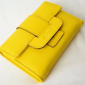 Alona Leather Marinka Wallet -  Dompet Lipat Wanita Kulit Sapi Asli Free Card Holder