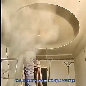Camouflage Full Face Dust Proof Hood with Anti Fog Goggle Shoulder Cape Breathable One Way Valve Dust Cap for Sanding Farming Construction