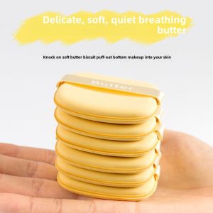 Butter Biscuit Dual-Sided Makeup Sponge Air Cushion Foundation Liquid Concealer Dry Wet Use Powder Brush Cosmetic Tool