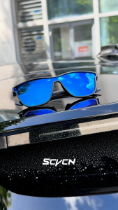 Kacamata Sport Polarized SCVCN untuk Pria & Wanita Frame TR90 Super Ringan dengan Perlindungan UV400 untuk Nyetir Bersepeda & Memancing