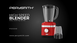 PerySmith EasyCooking Series PS3250 800W High-Speed Blender with Ice Crusher and 3-5L Capacity