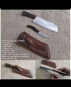 pisau set cacah tulang HSS#seset kulit sapi/domba