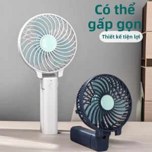 Quạt Cầm Tay Gập Đựng Sạc USB