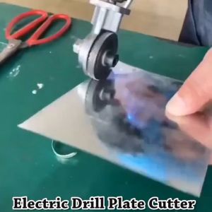 Electric Drill Plate Cutter Metal Sheet Cutter Free Cutting Tool Nibbler Sheet Metal Cut Plate Punch Scissors 0.8m Iron Tin