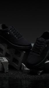 Footstep Footwear Sepatu Pria Sneakers Apollo Full Black Original Shoes