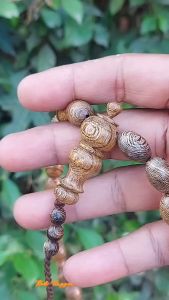 Tasbih Kayu Galih Johar Bersetar Asli Ukuran 15mm Isi 33 Butir - Muslim - Motif