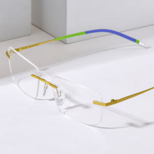 FONEX B Titanium Gọng kính người đàn ông thiết kế thương hiệu dáng vuông không viền kính mắt phụ nữ Frameless siêu nhẹ Nhật bản áo tùy chỉnh kính mắt cho mắt 85900