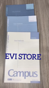 Set 5 vở kẻ ngang gáy keo Basic Notebook Campus / Tập sinh viên B5 kích thước 179x252mm