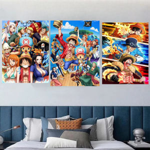 Bandai | Anime O-One P-Piece Character Oil Painting By Numbers Home Decor Modern Wall Decor for Living Room Bedroom Perfect Gift No Frame