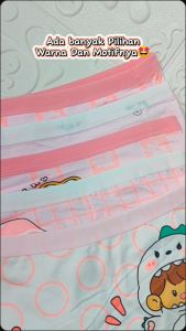 EFW311 Celana Dalam Anak Perempuan Celana Dalam Boxer Anak Perempuan Motif Bahan Katun 5 Pcs Random