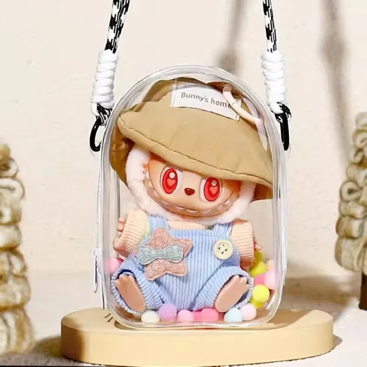 Túi Bảo Vệ Trong Suốt PVC Labubu 15-17cm V2 Sitting Party, Dành Cho Búp ...